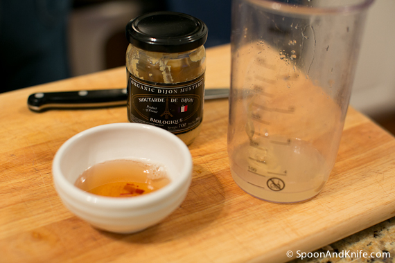 lemon juice, mustard and bacon fat