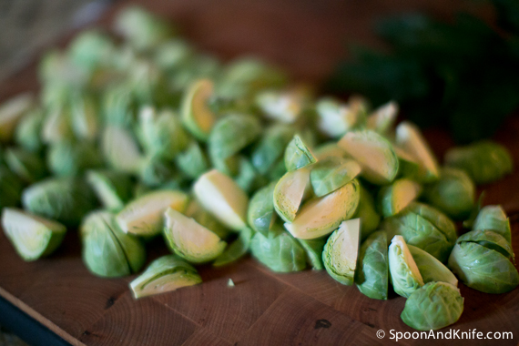 Cut Brussels Sprouts