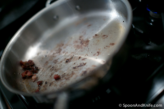 Rendering the Bacon for the Brussels Sprouts