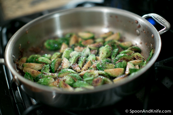 Brussels Sprouts with Bacon and Shallots