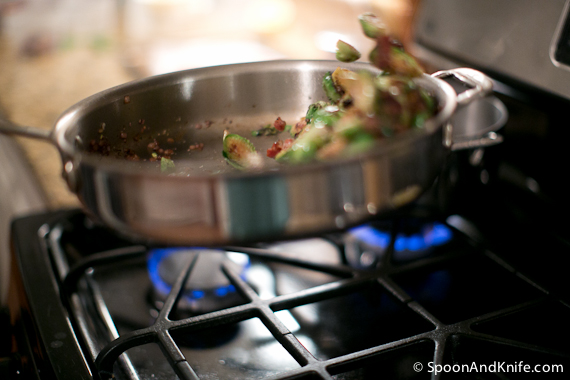Tossing the Brussels Sprouts