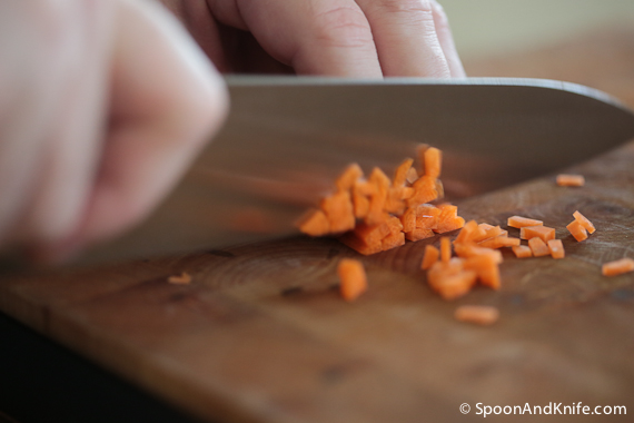 Carrots, Finely Chopped for Gluten-Free Meatloaf