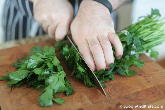 Parsley for Gluten-Free Meatloaf