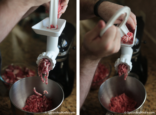 Grinding meat for gluten-free meatloaf